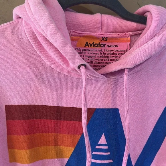 Aviator nation neon pink hoodie - Picture 2 of 3